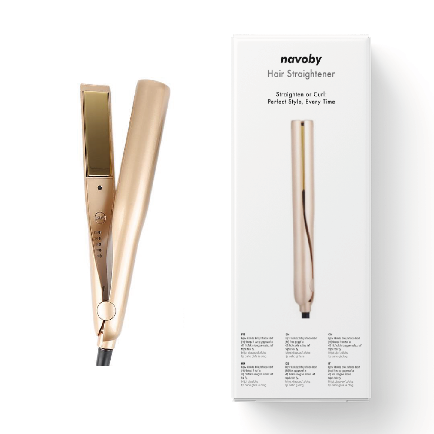 Straightener 2-in-1-Attract looks with flexible curls or perfect smoothing